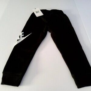 Nike Boys Youth Futura Jogger Pants 86D948 Black White Size 4